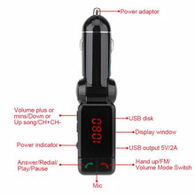 Load image into Gallery viewer, Car Bluetooth FM transmitter