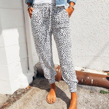 Load image into Gallery viewer, Ladies Casual Drawstring Baggy Pants With Pockets