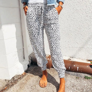 Ladies Casual Drawstring Baggy Pants With Pockets