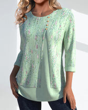 Load image into Gallery viewer, Round Neck Button Down Top
