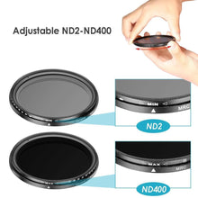 Load image into Gallery viewer, ND2-400 Neutrale Dichtheid Fader Variabele ND Filter