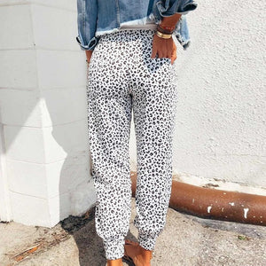 Ladies Casual Drawstring Baggy Pants With Pockets