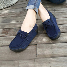 Load image into Gallery viewer, Women  Genuine Leather  Flats Platform Shoes