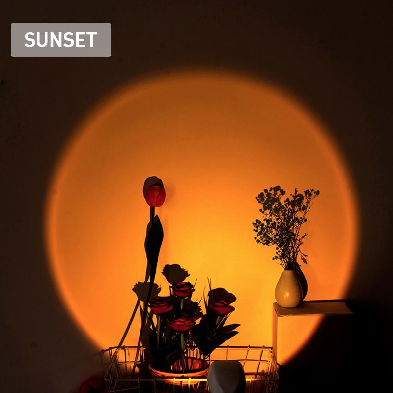 Romantic Modern Robot Sunset Lamp