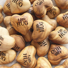 Load image into Gallery viewer, Little Pocket Hug Wooden Heart Token