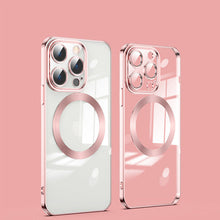 Load image into Gallery viewer, Electroplating Wireless Magnetic Charging All-Inclusive Lens iPhone Case