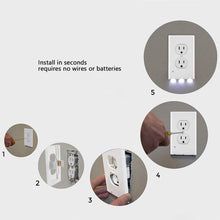 Load image into Gallery viewer, Hirundo Outlet Wall Plate With LED Night Lights