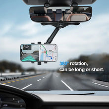 Load image into Gallery viewer, Multifunctional 360 Rotatable Car Rearview Mirror Phone Holder