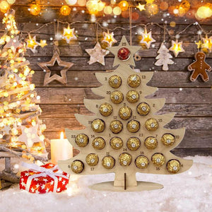 Wooden Christmas Party Chocolate Frame