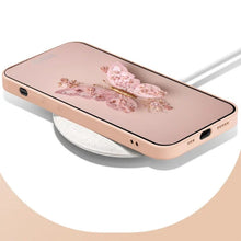 Load image into Gallery viewer, Flat 3D Butterfly Pattern Glass Cover Compatible with iPhone