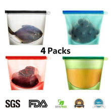 Load image into Gallery viewer, Silicone Food Storage Bags, 4 colors