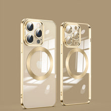 Load image into Gallery viewer, Electroplating Wireless Magnetic Charging All-Inclusive Lens iPhone Case