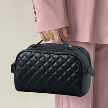 Load image into Gallery viewer, Quilted Plaid Cosmetic Bag