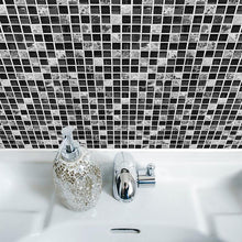 Load image into Gallery viewer, Black Mosaic Creative Tiles Stickers