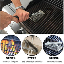 Load image into Gallery viewer, Hirundo 360° Clean Grill Brush, 18&quot; Best BBQ Grill Brush