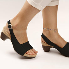 Load image into Gallery viewer, Women Elegant Low Chunky Heel Comfy Sandals