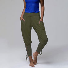 Load image into Gallery viewer, Lace-up Bandage Elastic Waist Jogger Pants Yoga Leggings