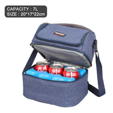 Load image into Gallery viewer, Insulated Double Decker Lunch Bag