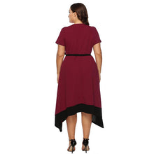 Load image into Gallery viewer, Plus Size Bow Belt Dress
