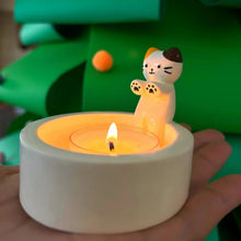 Load image into Gallery viewer, Cute Cat Candle Holder