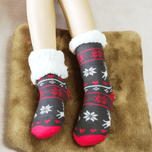 Load image into Gallery viewer, Thermal Fleece Slipper Socks