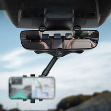 Load image into Gallery viewer, Multifunctional 360 Rotatable Car Rearview Mirror Phone Holder