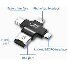 Load image into Gallery viewer, 4 in 1 OTG Mobile Phone Card Reader