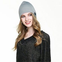 Load image into Gallery viewer, Warm knitted hat with 4.2 Bluetooth