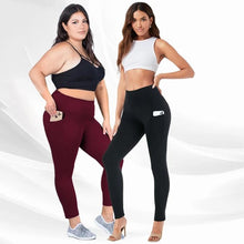 Load image into Gallery viewer, High Waist Stretch Plus-Size Leggings