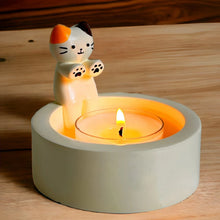 Load image into Gallery viewer, Cute Cat Candle Holder