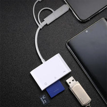 Load image into Gallery viewer, 3-in-1 SD TF USB Card Reader OTG Adapter