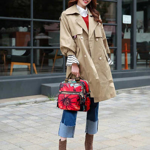Leisure Style Flower Pattern Backpack