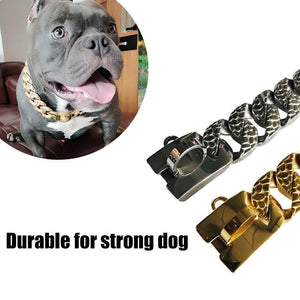Heavy Duty Metal Chain Collar for Large Dogs