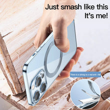 Load image into Gallery viewer, Electroplating Wireless Magnetic Charging All-Inclusive Lens iPhone Case
