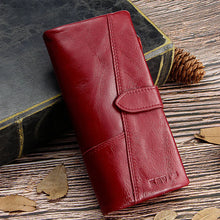 Load image into Gallery viewer, RFID Large Capacity Vintage Genuine Leather Purse