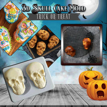 Load image into Gallery viewer, 3D Skull Cake Mold