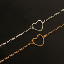Load image into Gallery viewer, Heart Outline Ankle Bracelet