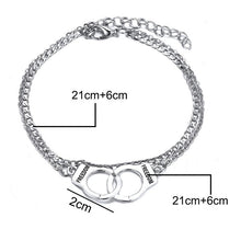 Load image into Gallery viewer, Two-layer Handcuffs Anklet