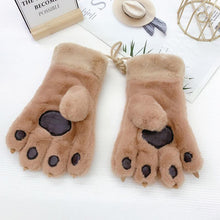 Load image into Gallery viewer, Plush bear claw gloves