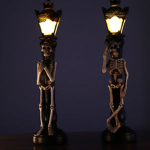 Resin Skeleton Decoration Light & Skull Crow Light