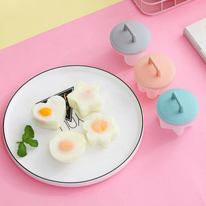 Egg Cooking Mold with Brush and Lid