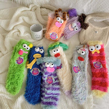 Load image into Gallery viewer, Warm Cozy Fluffy Cartoon Monster Socks