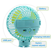 Load image into Gallery viewer, Mini Deformable Portable Fan
