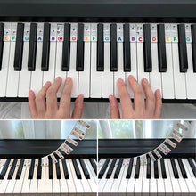 Load image into Gallery viewer, Removable Piano Keyboard Note Labels