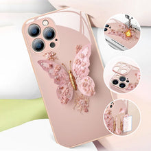 Load image into Gallery viewer, Flat 3D Butterfly Pattern Glass Cover Compatible with iPhone