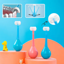 Load image into Gallery viewer, Three-sided Children's Toothbrush