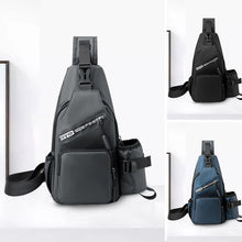 Load image into Gallery viewer, Men&#39;s Leather Film Water Bottle Chest Bag