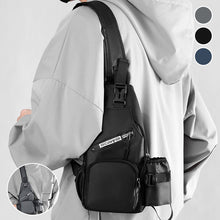 Load image into Gallery viewer, Men&#39;s Leather Film Water Bottle Chest Bag