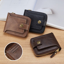 Load image into Gallery viewer, Men's New Short Fashion Multi-card Horizontal Zipper Wallet