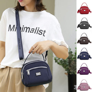 Lightweight Solid Nylon Crossbody Bag